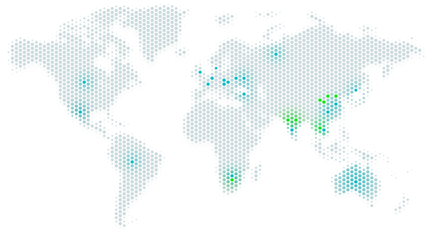 Die Weltkarte zeigt Solavitas globale Präsenz mit Schwerpunktregionen im Bereich der sauberen Energie und Nachhaltigkeitsinitiativen.